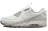 Nike Air Max 90 Устойчивые к истиранию Низкие Повседневные Беговые Кроссовки Мужские Белые Серые