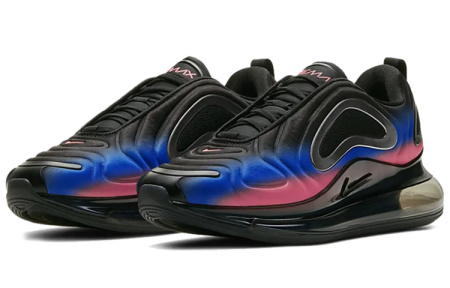 Nike Air Max 720 Low Топ Воздушная Подушка Марафон Беговые кроссовки Унисекс Красный Синий Градиент