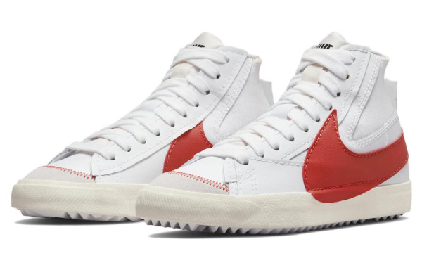 Nike Blazer Mid Скейтборд Кроссовки Унисекс Белый Красный