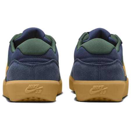 Nike SB Force 58 Slip-on Устойчивый к истиранию Низкий Топ Скейтборд Кроссовки Унисекс Синий Зеленый Желтый