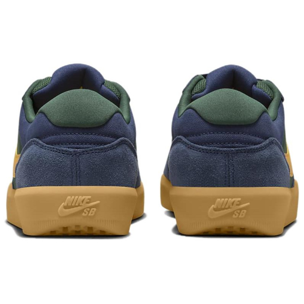 Nike SB Force 58 Slip-on Устойчивый к истиранию Низкий Топ Скейтборд Кроссовки Унисекс Синий Зеленый Желтый