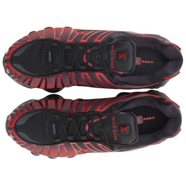 Nike Shox TL Series Противоскользящие Устойчивые к износу Низкие Повседневные Беговые Кроссовки Мужские Красный Черный