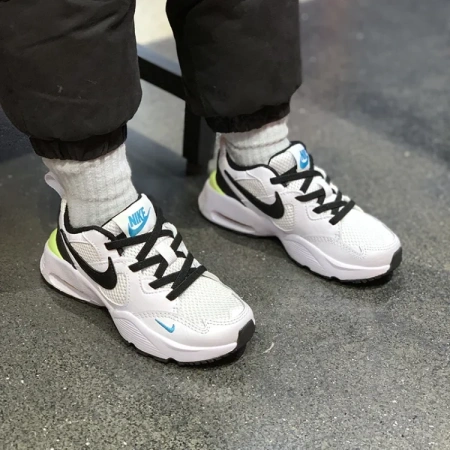 Nike Air Max Fusion Амортизация Устойчивость к истиранию Дышащие Низкие Беговые кроссовки Белый Черный Зеленый
