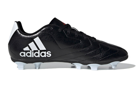 Adidas Goletto 7 VII Твердый Грунт Бутсы K FG Anti KICK Амортизация Низкие Детские Футбольные Бутсы Черный Белый