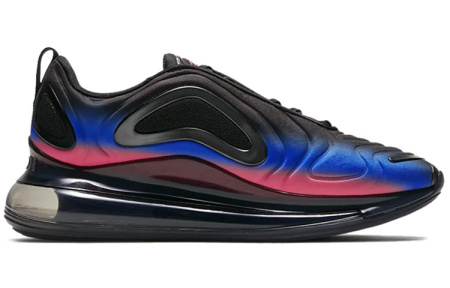 Nike Air Max 720 Low Топ Воздушная Подушка Марафон Беговые кроссовки Унисекс Красный Синий Градиент