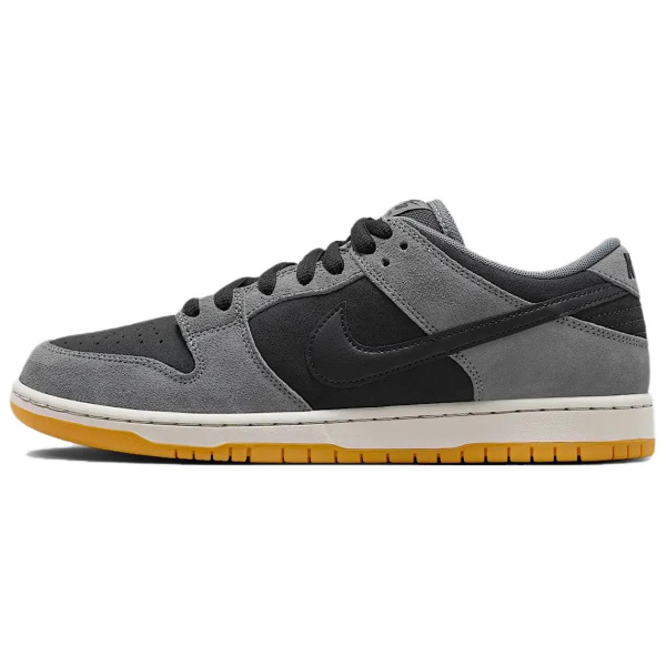 Nike Dunk SB противоскользящие устойчивые к истиранию низкие скейтбординговые кроссовки унисекс серо-черные