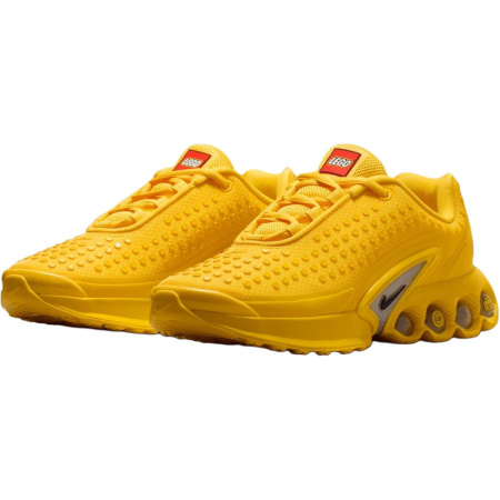 LEGO X Nike Air Max Dn Устойчивые к истиранию низкие детские беговые кроссовки Желтый Черный Красный для подростков