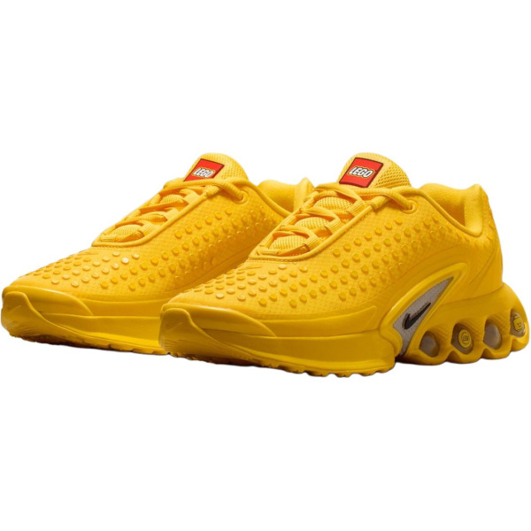 LEGO X Nike Air Max Dn Устойчивые к истиранию низкие детские беговые кроссовки Желтый Черный Красный для подростков