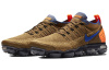 Nike VaporMax Flyknit 2 Low Топ Воздушная Подушка Повседневные Беговые Кроссовки Мужские Темно-Золотой Гоночный Синий