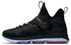 Nike Lebron 14 Темно-красный цвет противоскользящие легкие MID баскетбольные кроссовки для игры мужские черный красный