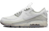 Nike Air Max 90 Устойчивые к истиранию Низкие Повседневные Беговые Кроссовки Мужские Белые Серые