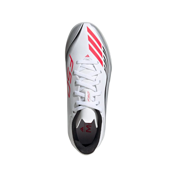 Adidas F50 Устойчивые к истиранию Низкие Детские Футбольные Бутсы Белые Малыш