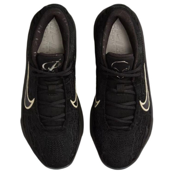 Nike GT Hustle 3 Противоскользящие Устойчивые к истиранию Низкие Баскетбольные кроссовки Мужские Черные