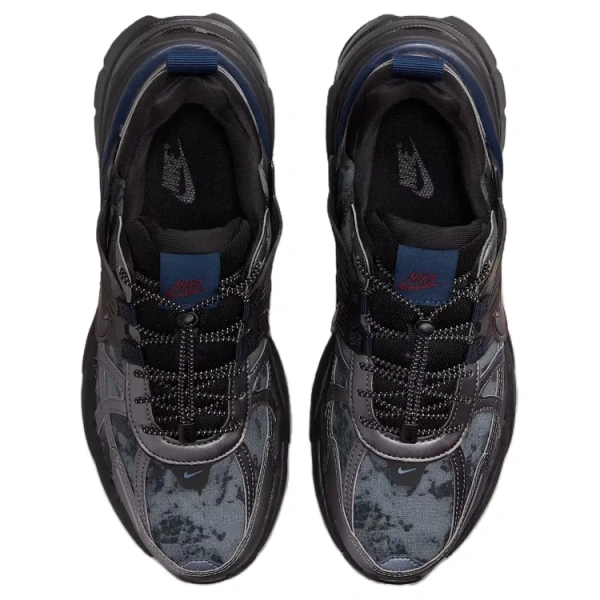 Nike V2K Run противоскользящие устойчивые к истиранию низкий топ повседневные беговые кроссовки женские черные