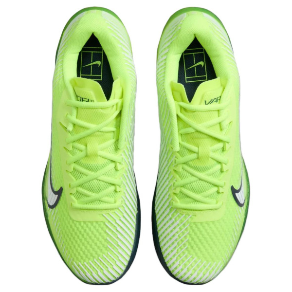 Nike Air ZOOM VAPOR 11 Амортизация Износостойкие Низкие Кроссовки для Тениса Мужские Зеленые Белые