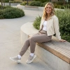 Nike Air Max Impulse Текстиль Кожа Амортизация Низкий Верх Повседневная Обувь Женская Белый Серый и Коричневый