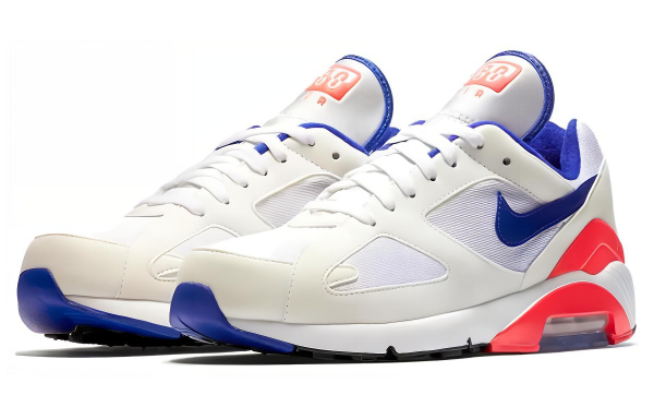 Nike Air Max 180 'Ultramarine' Низкие кеды Повседневная обувь Унисекс Белый Синий