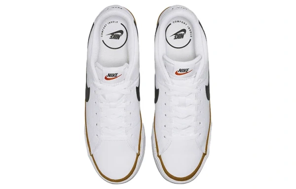 Nike Court Legacy Кожа Удобные Противоскользящие Устойчивые к Износу Легкие Низкие Кроссовки для Скейтбординга Мужские
