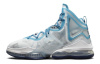 Nike Lebron 19 High Топ Баскетбольные кроссовки для игры Унисекс Серебристо-серый Азиатская версия