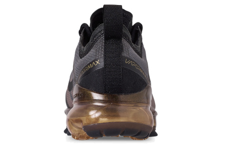 Nike VaporMax 2019 Комфортные Легкие Низкие Беговые Кроссовки Унисекс Черные Золотые