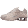 Nike Shox R4 Кожа Дышащий Поддержка Низкий Верх Повседневные Беговые Кроссовки Женские Серые