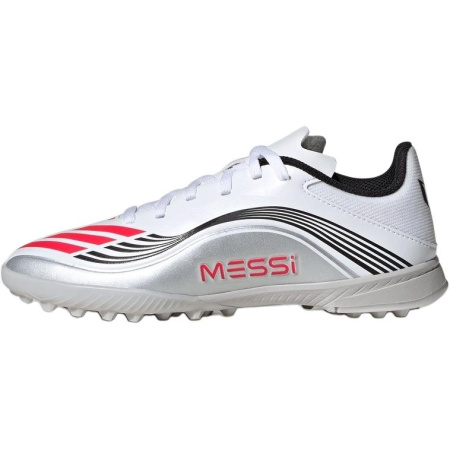Adidas F50 Устойчивые к истиранию Низкие Детские Футбольные Бутсы Белые Малыш