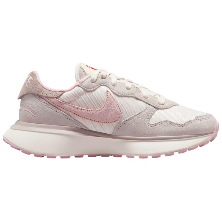 NIKE Phoenix Waffle Амортизация Низкий Топ Повседневная Обувь Женская Серый Белый Розовый
