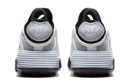Nike Air Max 2090 Винтаж Амортизация Дышащие Низкие Кроссовки для Беговых Занятий Детские Белые Синие Желтые