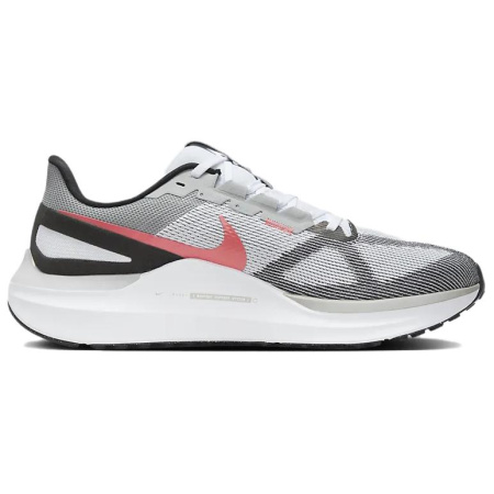 Nike Zoom Structure 25 Ткань Устойчивая к истиранию Дышащая Низкий Верх Беговые кроссовки Мужские Белый Серый Черный
