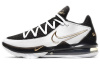 Nike Lebron 17 Low EP Low Топ Air Max React Баскетбольные кроссовки для игры Мужской Черный Белый Золото