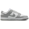 Nike Dunk Slip-Resistant Abrasion-Resistant Low-Top Скейтборд Кроссовки Женские Серый Белый