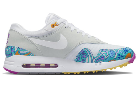 Nike Air Max 1 Golf Play To LIVE Амортизация Низкий Топ Гольф Обувь Унисекс Белый Синий