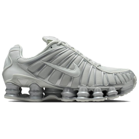 Nike Shox TL Series Дышащая Поддержка Амортизация Повседневные Беговые Кроссовки Женские Серебристо-Серый