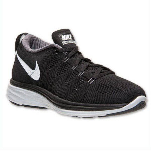 Nike Flyknit Lunar 2 Low Топ Беговые кроссовки Женские Черный