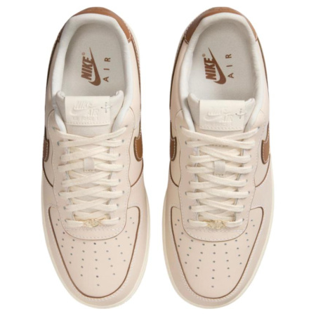 Nike Air Force 1 Slip-Resistant Abrasion-Resistant Low-Top Скейтборд Кроссовки Мужские Светло-Бежевые