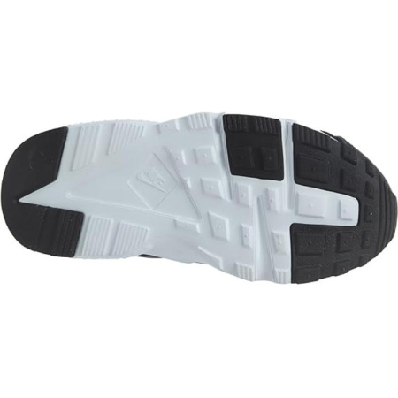 Nike Air Huarache Run Противоскользящие Устойчивые к истиранию Низкие Детские Беговые Кроссовки Черно-Белые Детские