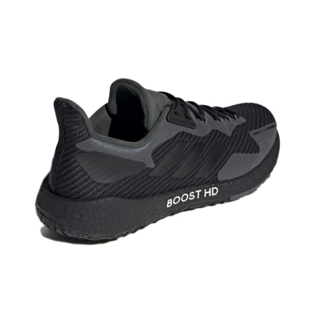 Adidas PulseBOOST Ткань Дышащая и Легкая Низкий Верх Повседневные Беговые Кроссовки Унисекс Черные