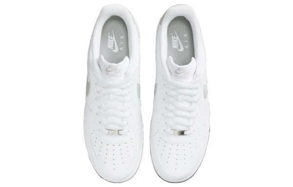 Nike Air Force 1 Low Топ Скейтборд Кроссовки Мужские Белые Серые