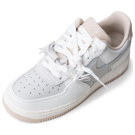 Nike Air Force 1 Slip-Resistant Abrasion-Resistant Low-Top Скейтборд Кроссовки Женские Бежево-Розовые