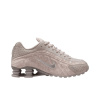 Nike Shox R4 Кожа Дышащий Поддержка Низкий Верх Повседневные Беговые Кроссовки Женские Серые
