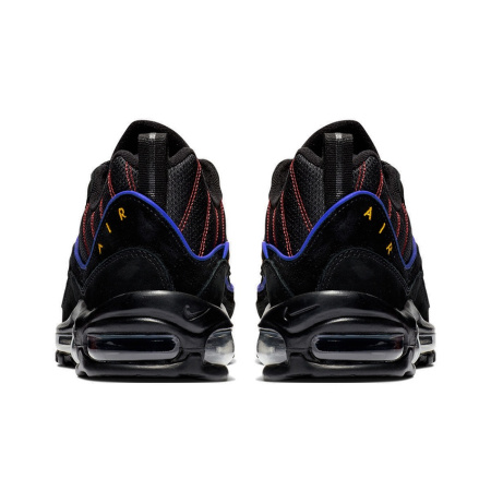 Nike Air Max 98 Low Топ Амортизирующие кроссовки для марафона Мужские Черный Синий Красный