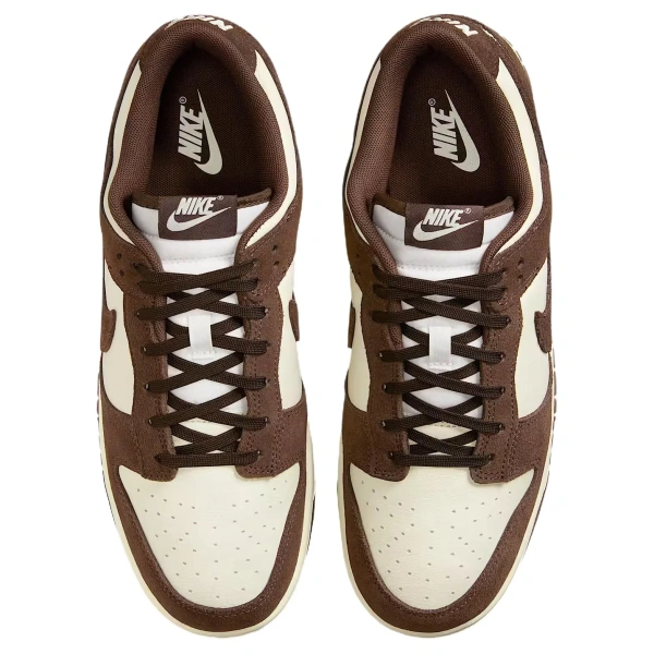 Nike Dunk Low Top Скейтборд Кроссовки Мужские Белый Коричневый