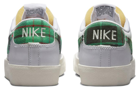 Nike Blazer кожа низкий топ скейтборд обувь мужская белая зеленая