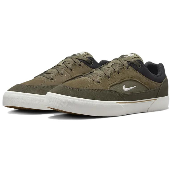 Nike SB MALOR противоскользящие устойчивые к истиранию низкие кеды для скейтбординга унисекс оливково-зеленые
