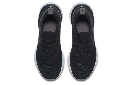 Nike Epic React Flyknit 1 Противоскользящие Низкие Кроссовки для Беговых Занятий Детские Черные Подростковые