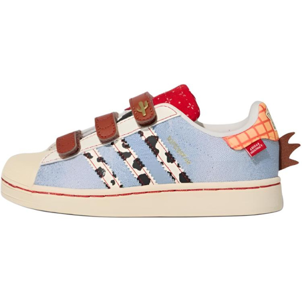 Disney x Adidas Superstar 2 Low Топ Детские Скейтбординги Синие