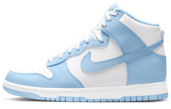 Nike Dunk High 'Алюминия' Классические Высокие Кроссовки для Скейтбординга Женские Небесно-голубой