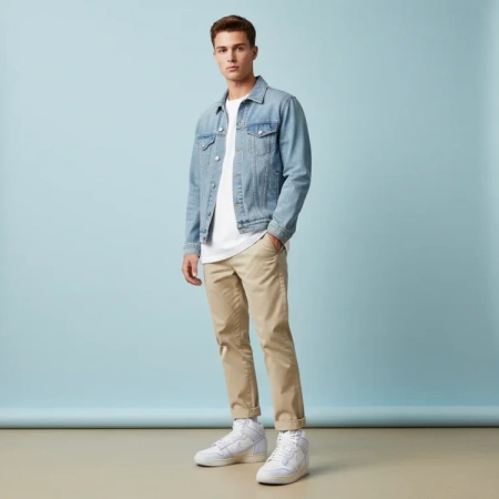 Nike Dunk High 1985 Деним Синий Удобные Высокие Кроссовки для Скейтбординга Унисекс Белый Синий
