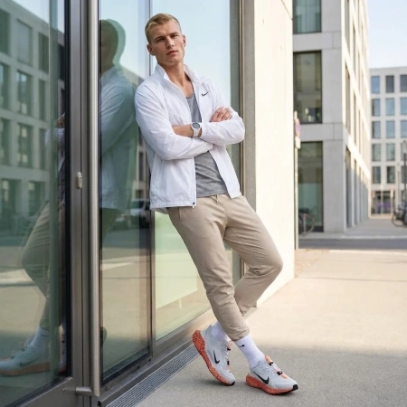 NIKE Pegasus EasyOn Low Топ Повседневная ТРЕНИРОВОЧНАЯ БЕЖЕВАЯ Обувь Мужская