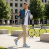 Nike Air Max Plus Сетка TPU Кожа Низкий Верх Повседневная Обувь Мужская Синий Белый